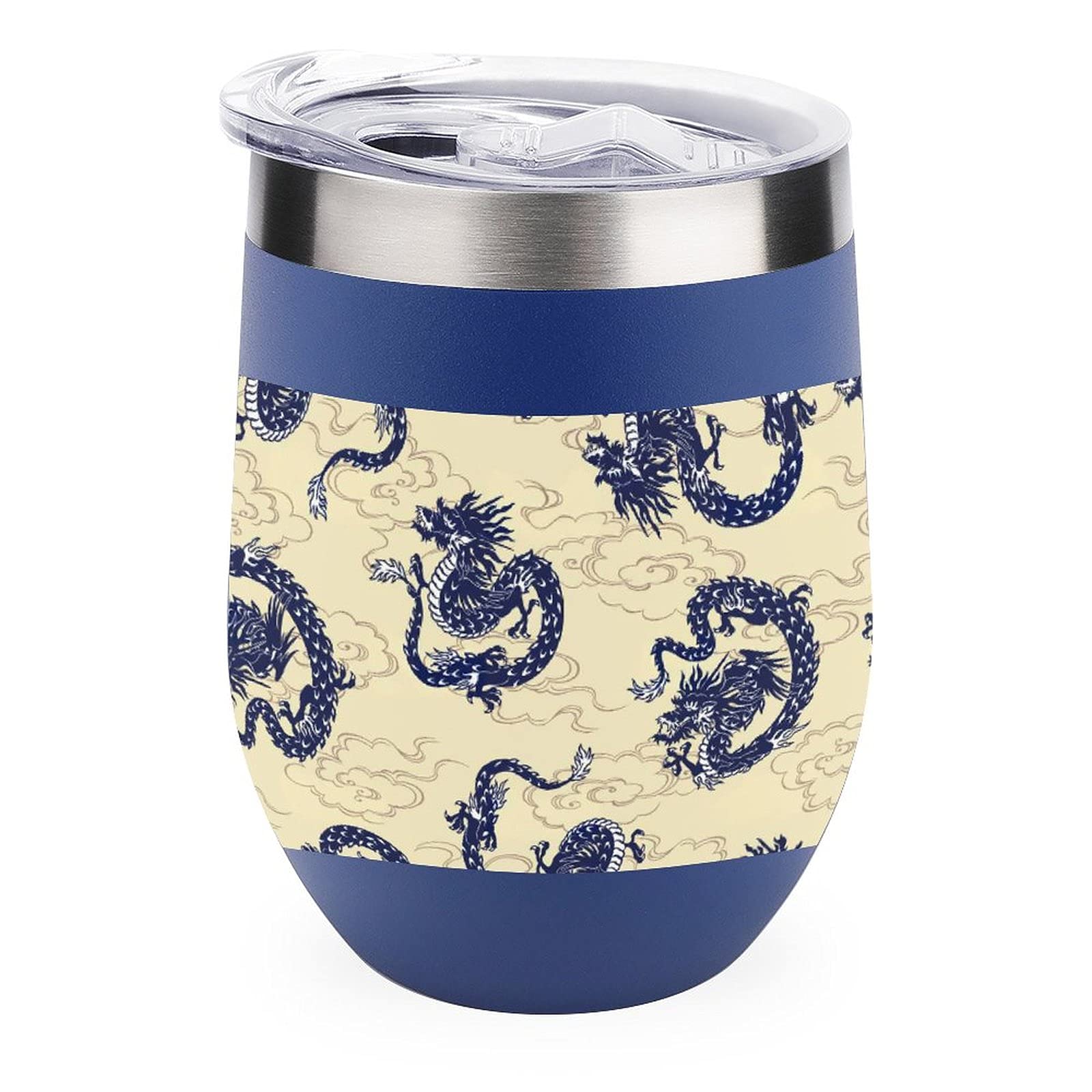 Vacuum Insulated Wine Tumbler - Stainless Steel Travel Cup for Coffee & Wine On-the-Go