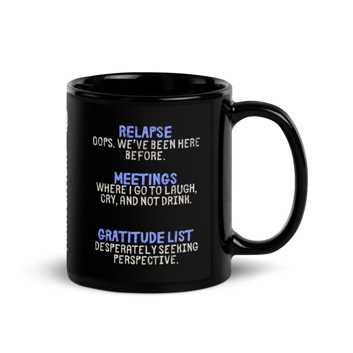 Sober Translations Vol. 2 - Black Glossy Coffee Mug (11oz & 15oz) - Perfect for Home, Office & Gifts