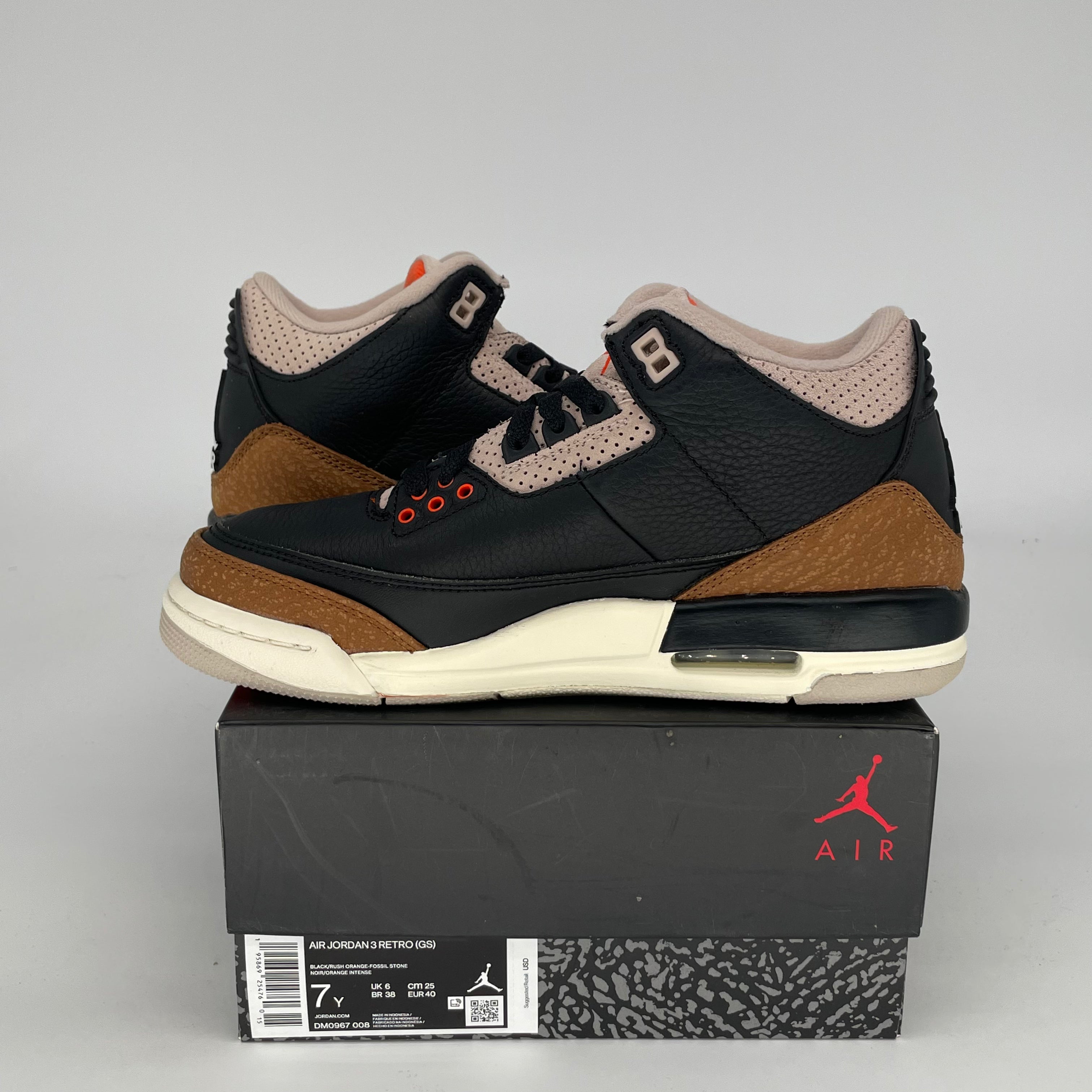 Original Air Jordan 3 Retro 'Desert Elephant' Men's/Women's Basketball Shoes Size 7/8.5W (DM0967-008) - Perfect for Streetwear & Sneaker Collectors
