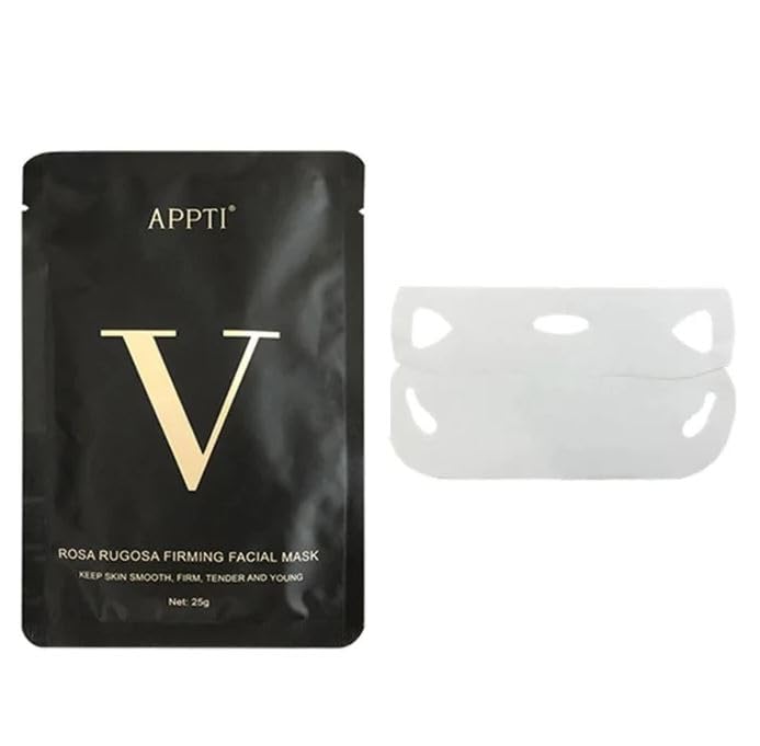 Opulent Mirage APPTI Rose Collagen Lifting Face Mask - Anti-Aging, Double Chin Reducer & V-Line Shaping for Skin Whitening & Firming | Perfect for Daily Skincare & Special Occasion Prep