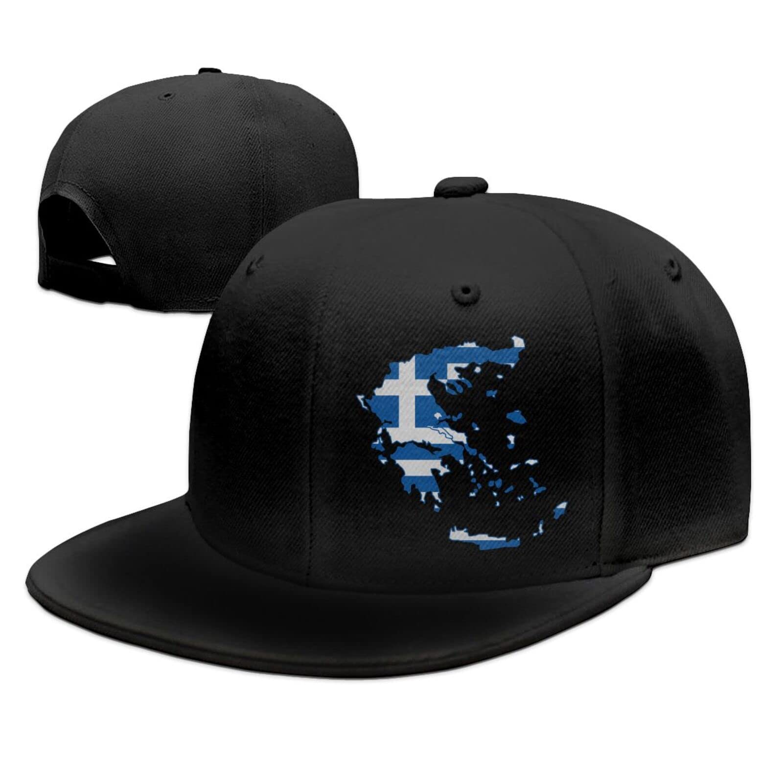 Greek Flag Map Adjustable Baseball Cap - Unisex Dad Hat for Men & Women - Sporty Sun Hat for Outdoor Activities, Travel & Casual Wear