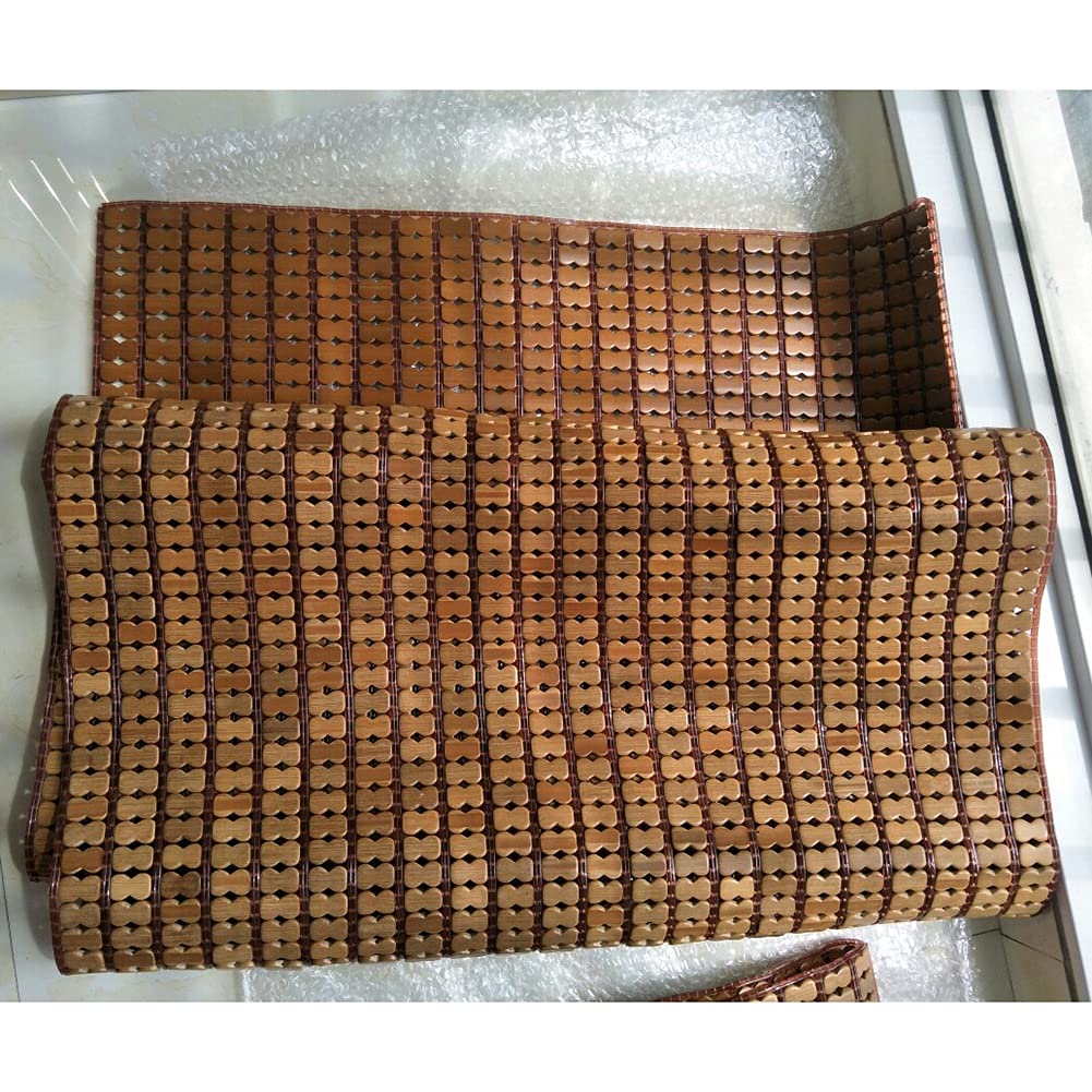 Premium Bamboo Mahjong Back & Seat Cushions - 60x120cm Cooling Sofa Covers for Summer - Breathable & Comfortable Sectional Couch Pad for Bed, Chair - Brown | Perfect for Living Room, Office & Outdoor Relaxation