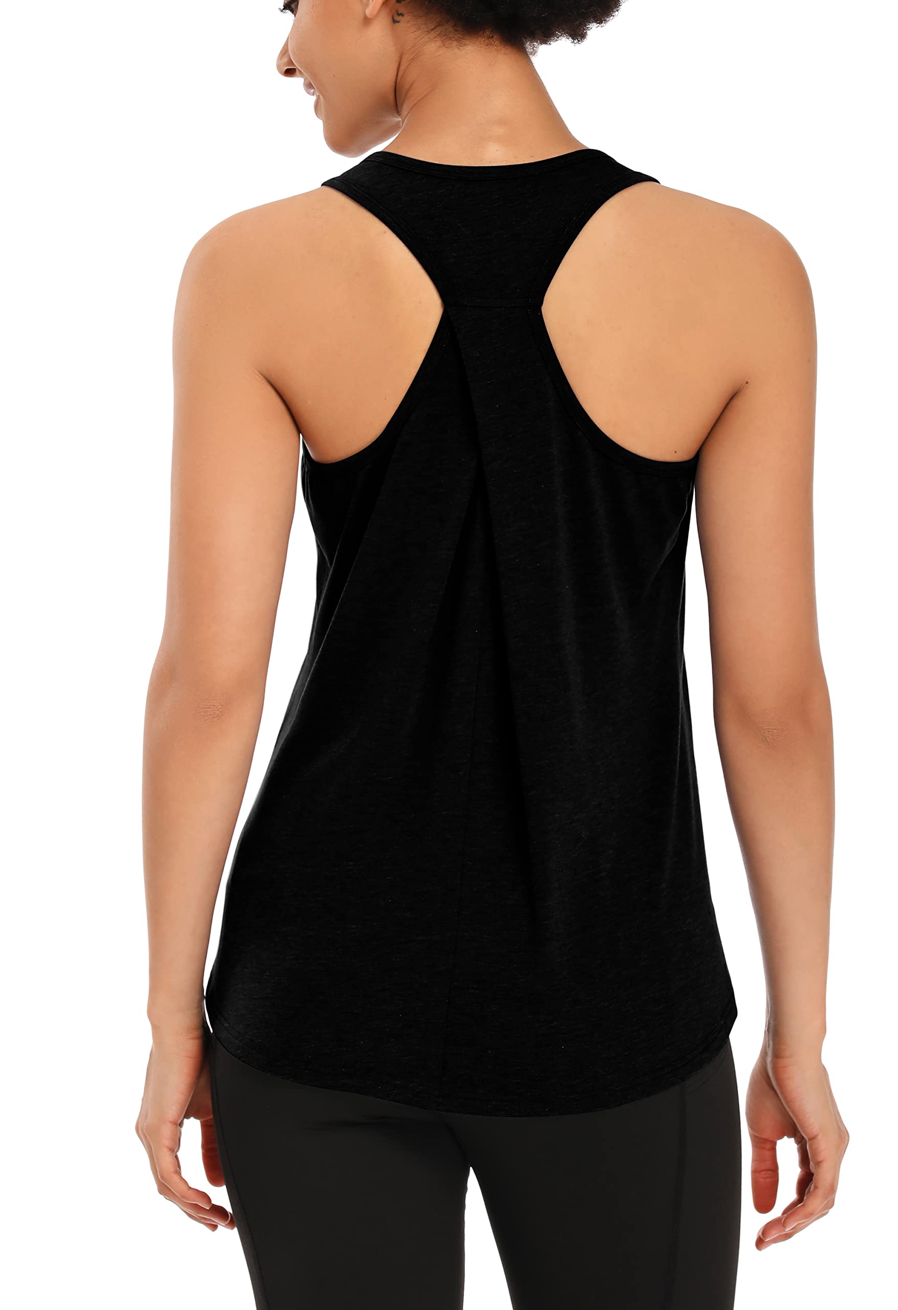 MUZNIUER Women's Workout Tops - Sleeveless Yoga Tank Tops for Gym, Running & Fitness | Breathable Racerback Athletic Shirts for Yoga, Pilates & Cardio Workouts