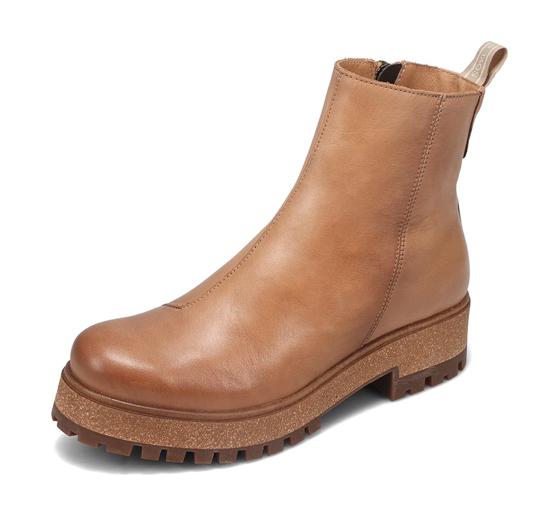 Taos Downtown Women's Boots - Stylish & Comfortable Ankle Boots with Removable Arch Support Footbed - Easy On/Off Side Zipper - Perfect for Work, Travel & Everyday Fashion