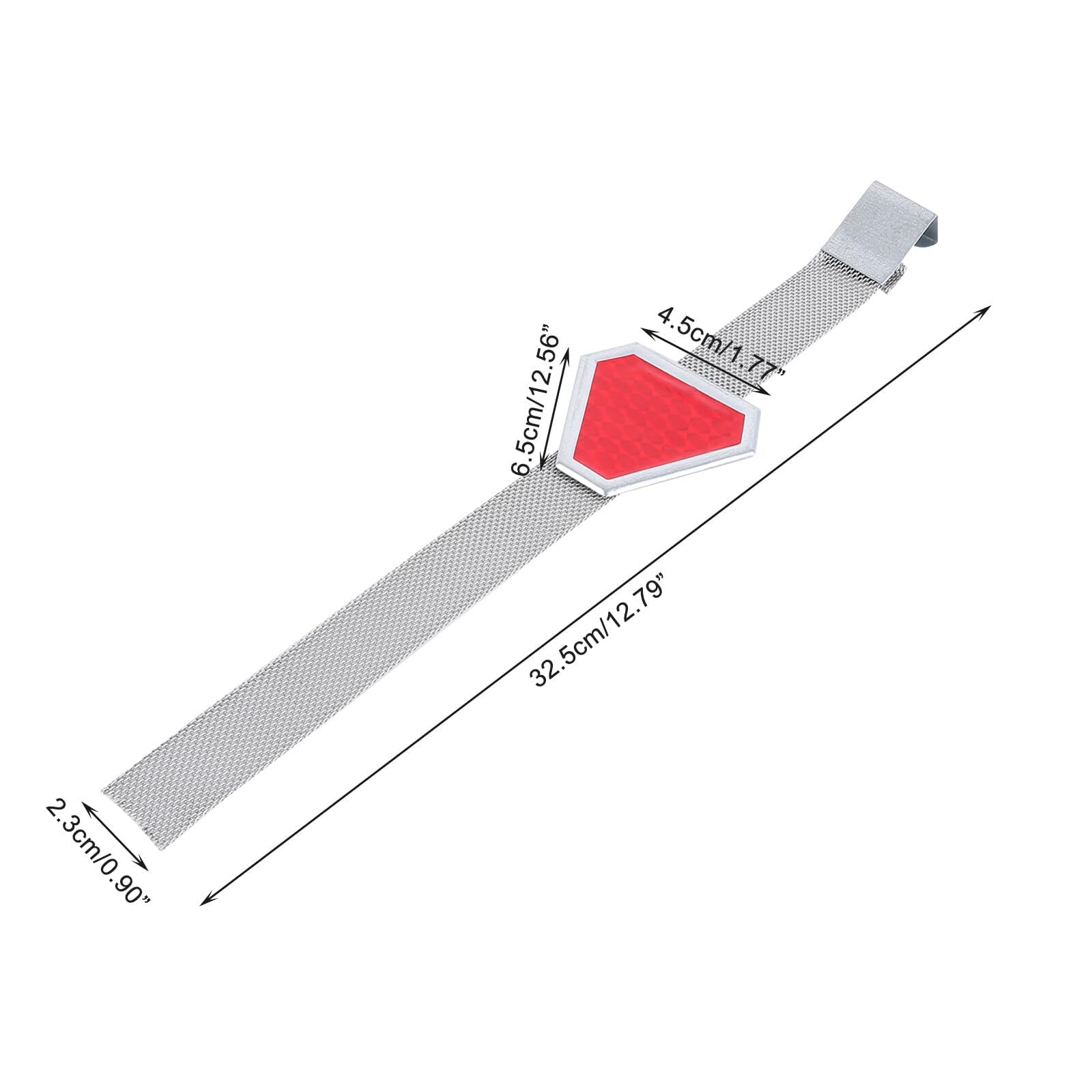 Red Universal Anti-Static Car Grounding Strap with Reflective Strip - Metal Vehicle Electrostatic Earth Belt for Cars, Trucks & SUVs - Prevent Static Shock & Improve Road Safety