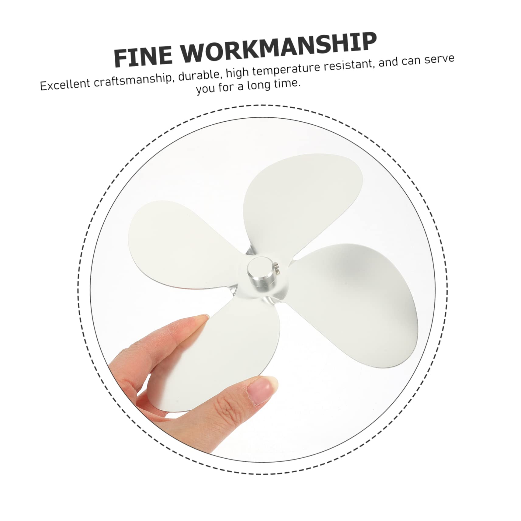Garneck 3-Piece Fireplace Fan Set - Efficient Heat Powered Stove Fan for Home, Aluminum Alloy Blades - Perfect for Fireplace, Wood Stove & Home Heating (Living Room, Bedroom, Cabin)