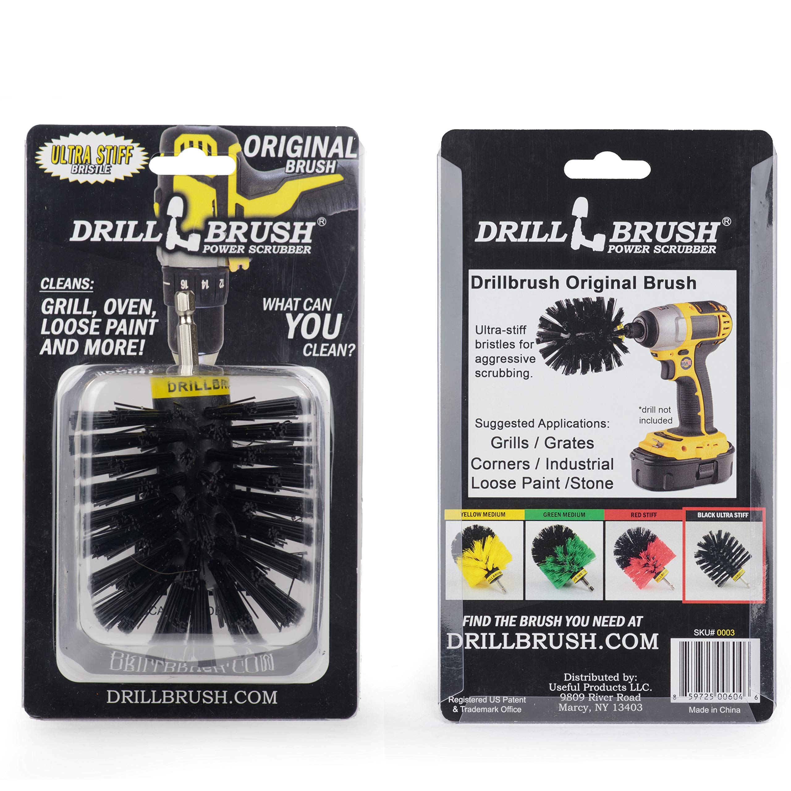 Drill Brush Ultra Stiff Scrub Brush - Heavy Duty Cleaning Tool for Tile, Grout & Bathroom - Power Drill Attachment for Deep Cleaning Floors, Showers & Kitchen Surfaces