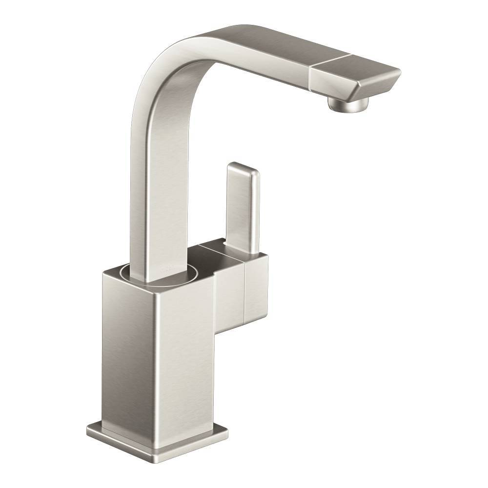 Moen S5170SRS 90-Degree Bar Faucet - Spot-Resistant Stainless Steel for Kitchen, Bar, or Commercial Use