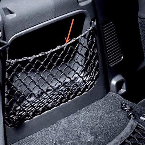 Benz Smart Fortwo 451 2009-2014 Tuck Net String Bag Pocket - Black Car Accessories | Perfect for Organizing Small Items in Your Smart Car