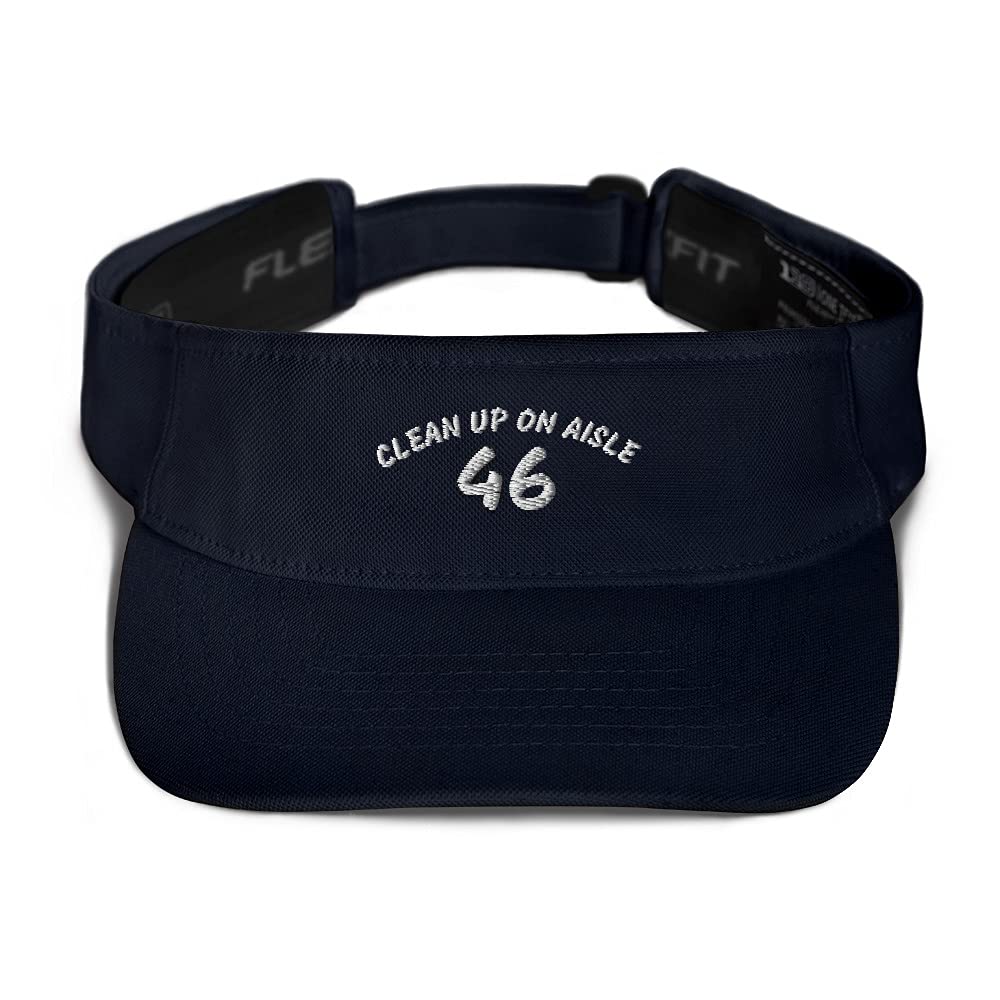 Clean Up On Aisle 46 Hat - Impeach Biden Visor - Funny Political Novelty Cap for Protests & Rallies - Perfect for Satirical Events & Conservative Gatherings