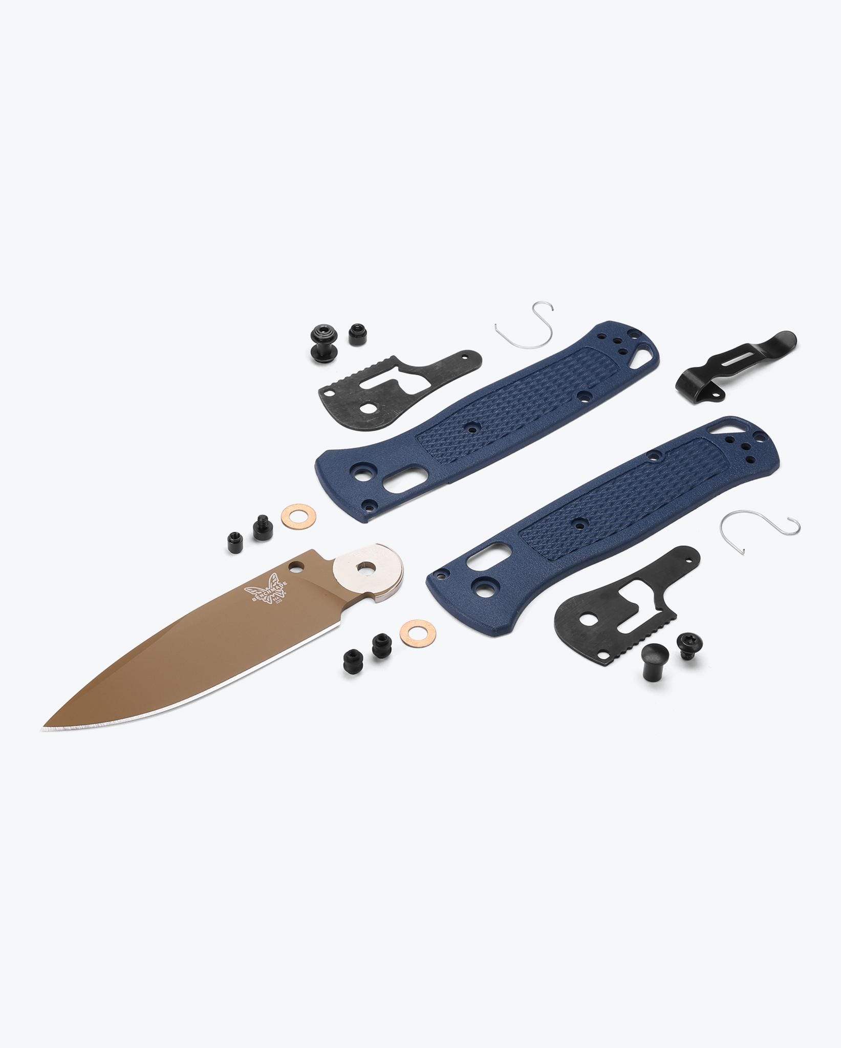 Bugout® Folding Knife - Crater Blue Grivory® Handle | EDC Pocket Knife for Outdoor Camping, Hiking & Everyday Carry