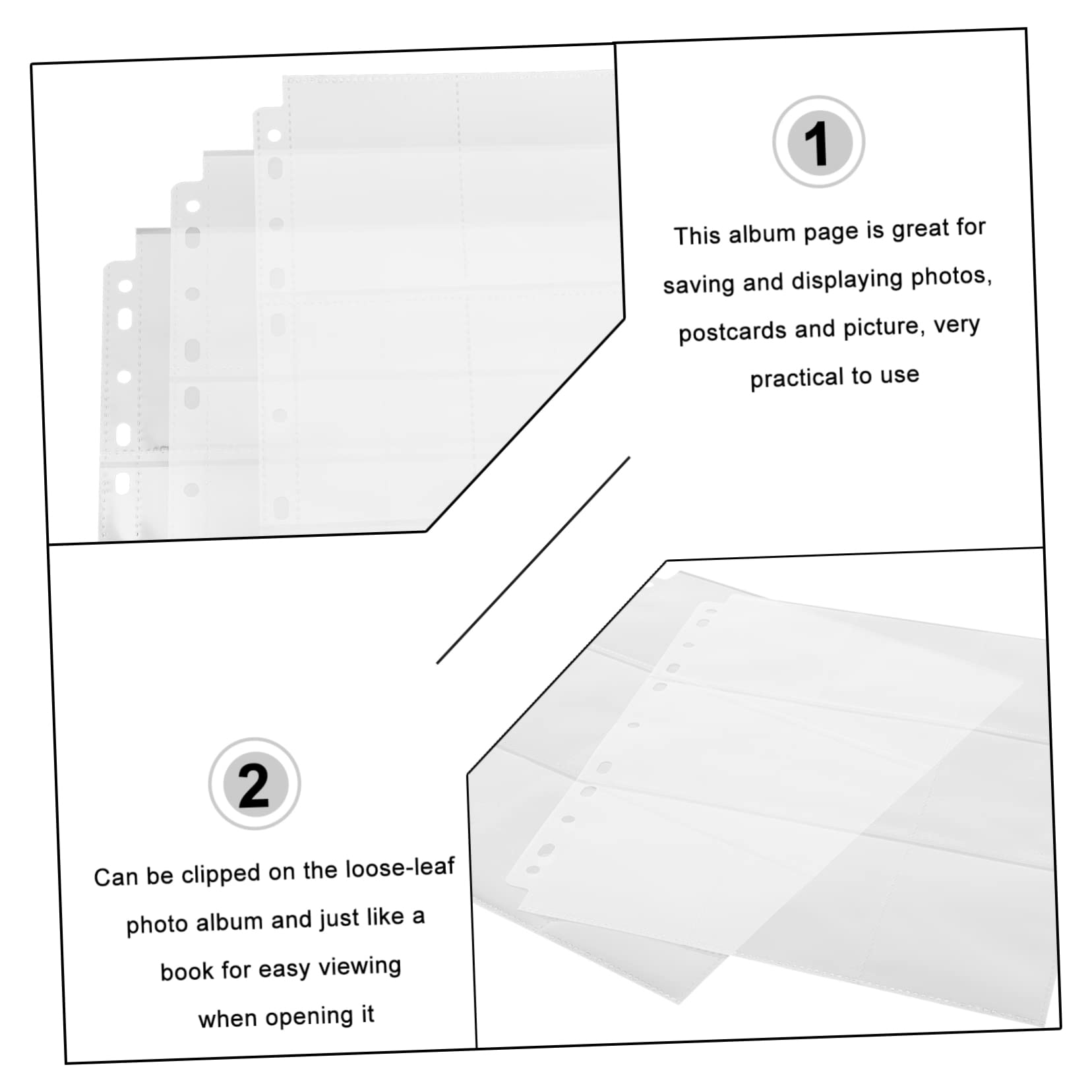 150 Pcs Clear Card Sleeves for Trading Cards - Premium Game Card Holder & Binder Pages with 9-Slot Design - Perfect for MTG, Pokemon, Yu-Gi-Oh Collectors and Card Game Storage