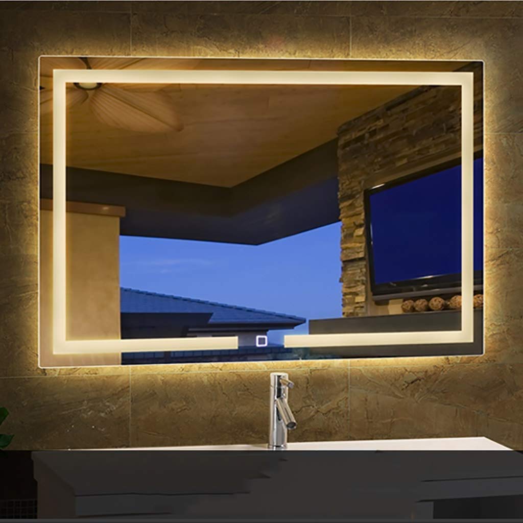 Illuminated Bathroom Mirror with Anti-Fog LED - 23.6