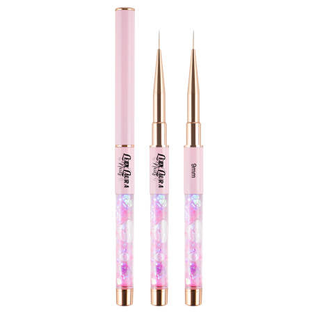Professional 9mm Nail Art Liner Brush for Precise Designs - Perfect for Gel, Acrylic, and Hand-Painted Nail Art - Salon & Home Use