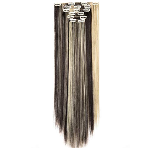 Dark Brown Mix Bleach Blonde#