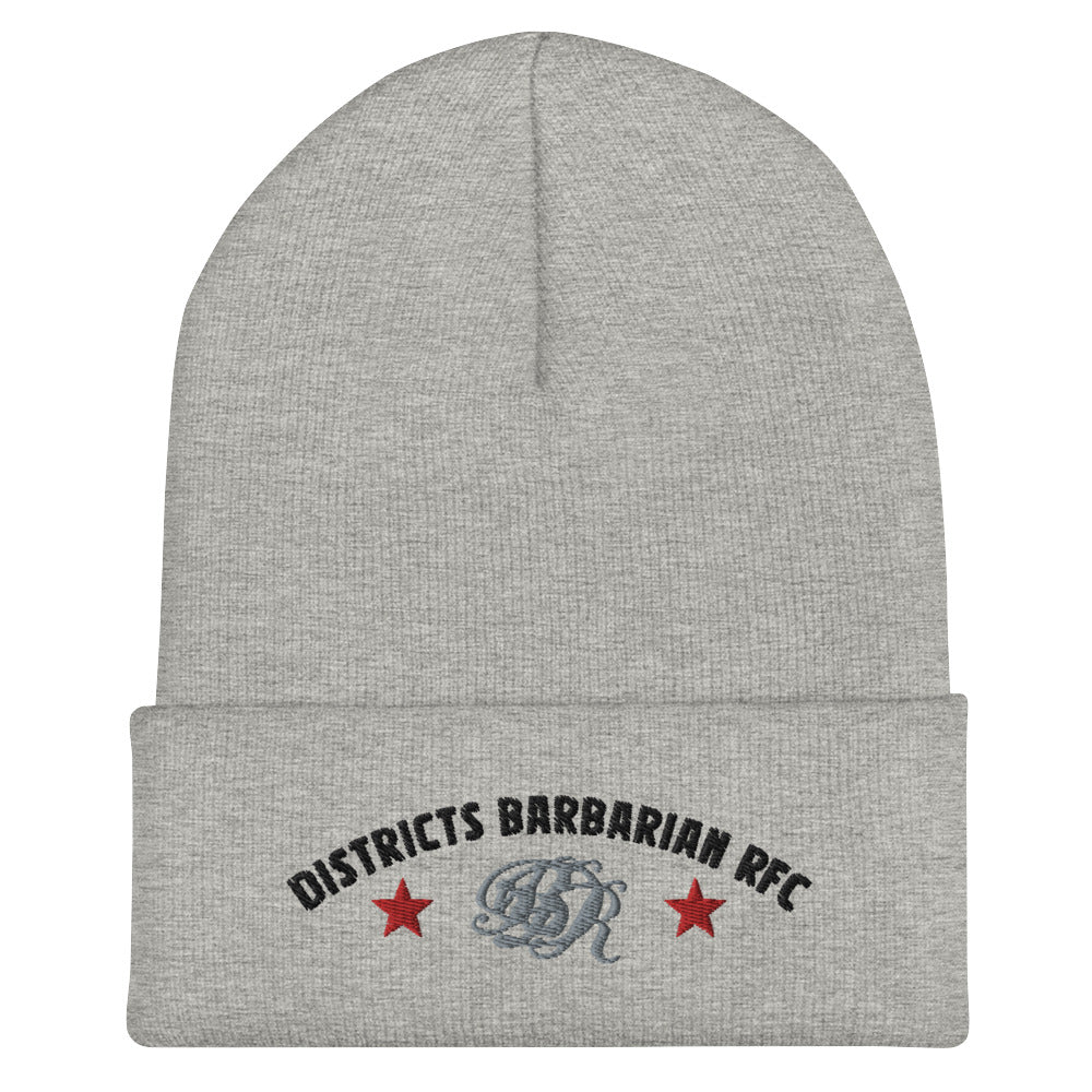 Districts Barbarian RFC Cuffed Beanie - Winter Knit Hat for Men & Women - Warm Fleece Lined Skull Cap for Outdoor Activities, Running, Hiking, and Snow Sports