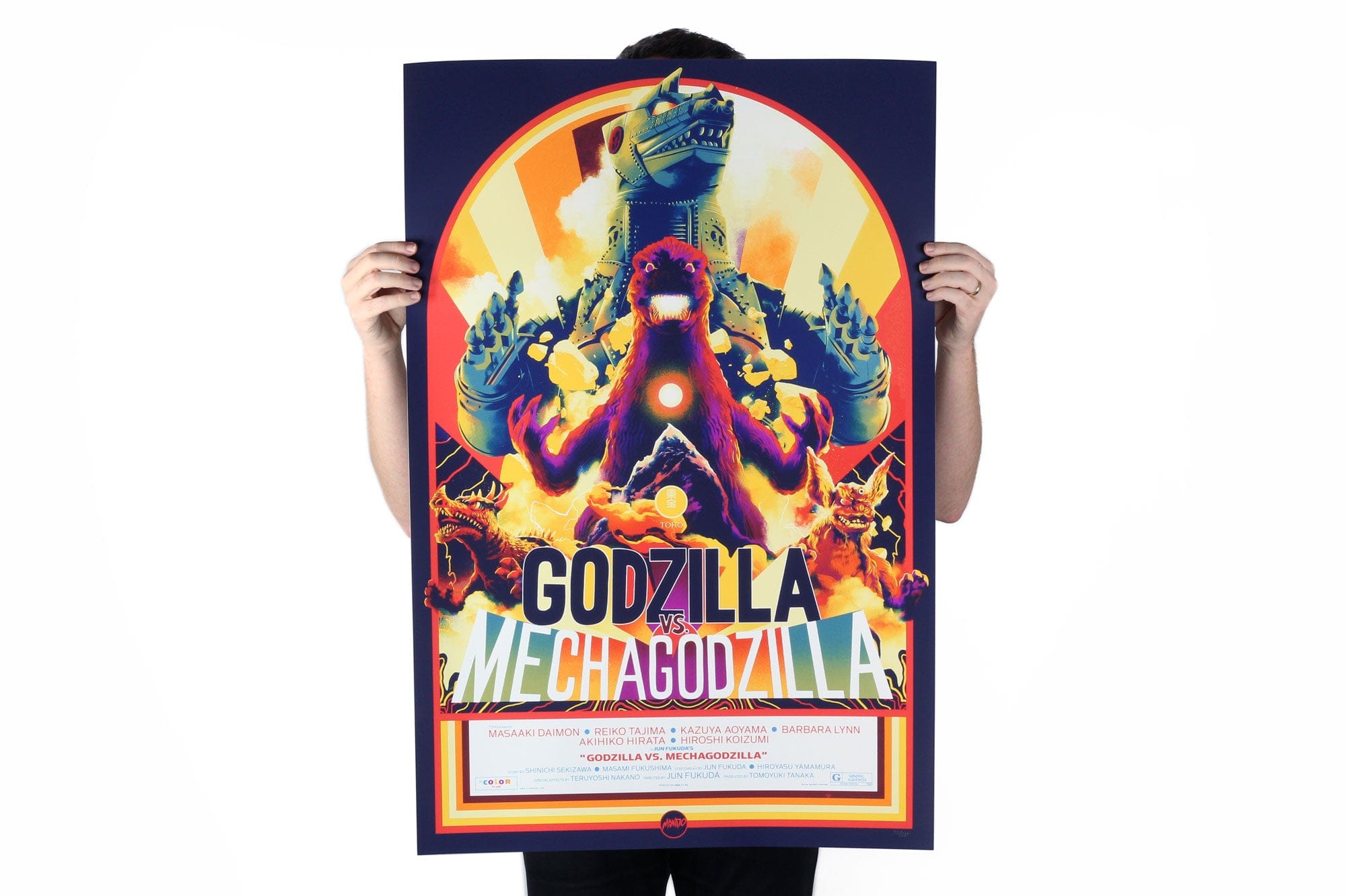 Godzilla Vs. Mechagodzilla Movie Poster - Premium Quality Wall Art for Home Theater, Game Room & Anime Fan Decor