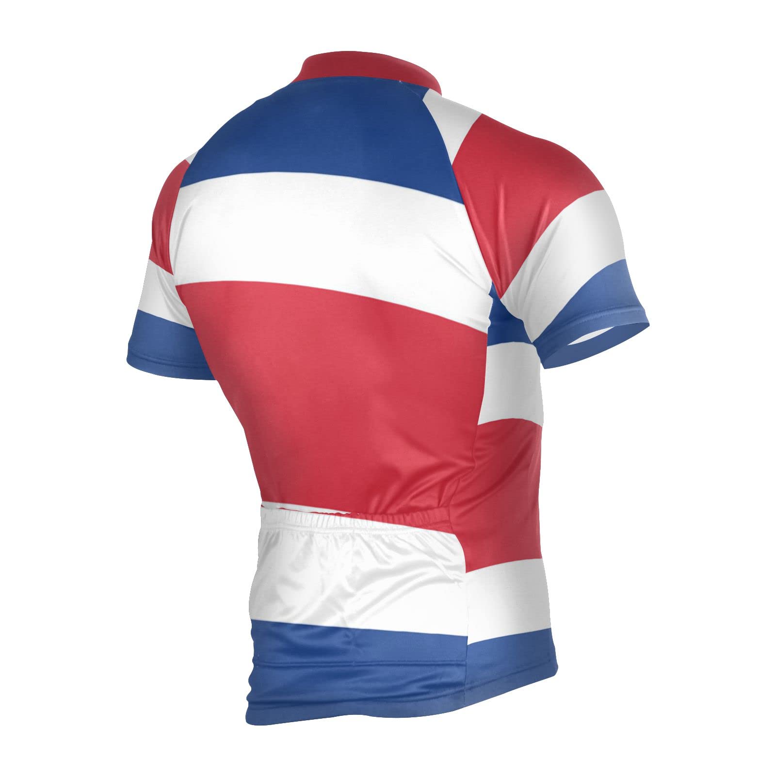 Premium Costa Rica Flag Men's Cycling Jersey - Breathable Short Sleeve Bike Shirt for Road & Mountain Biking | Perfect for Cycling Enthusiasts & National Pride