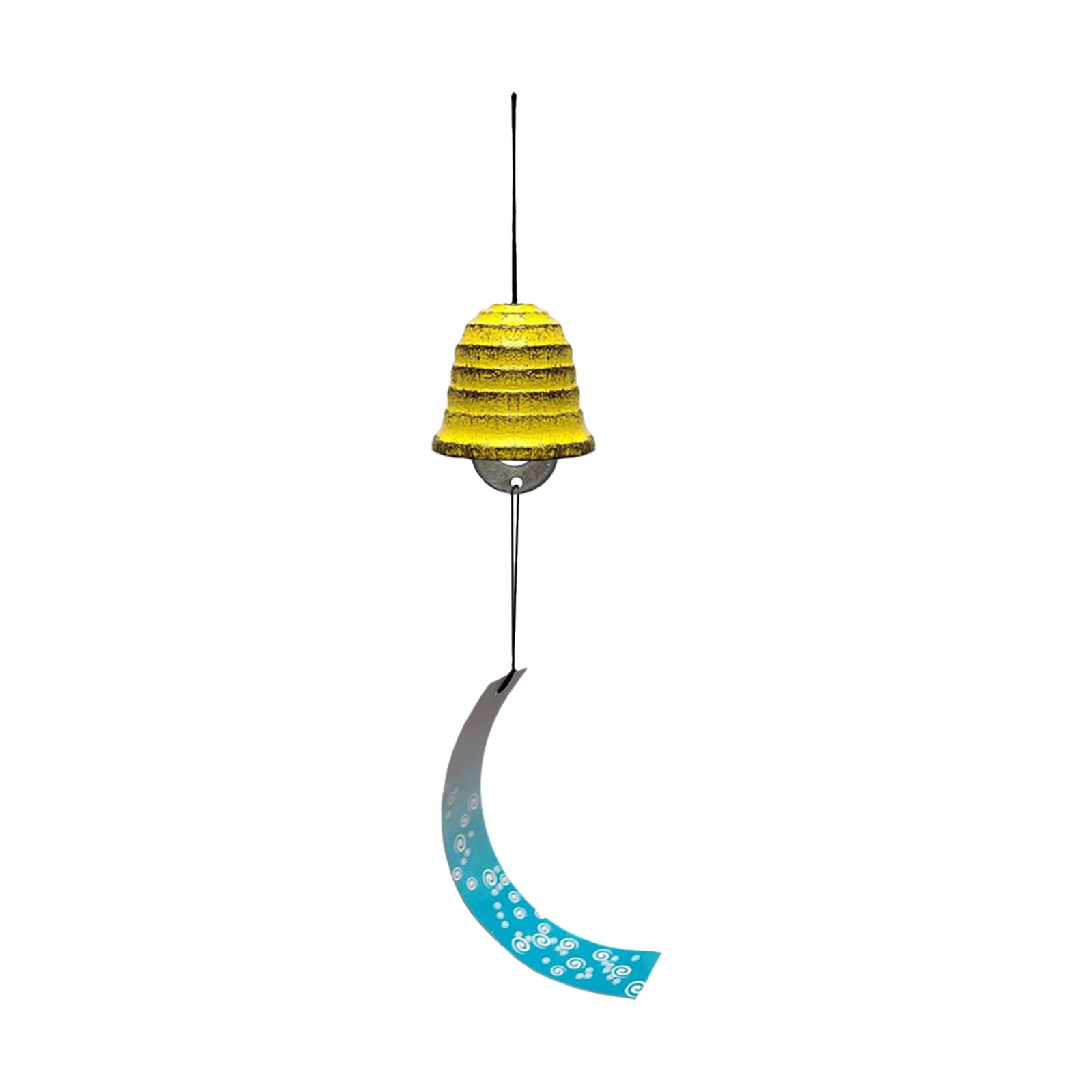 Vintage Iron Heart Window Wind Chimes - Lucky Garden Decor for Home & Outdoor Use | Retro Wind Chimes for Patio, Porch, and Yard Decoration