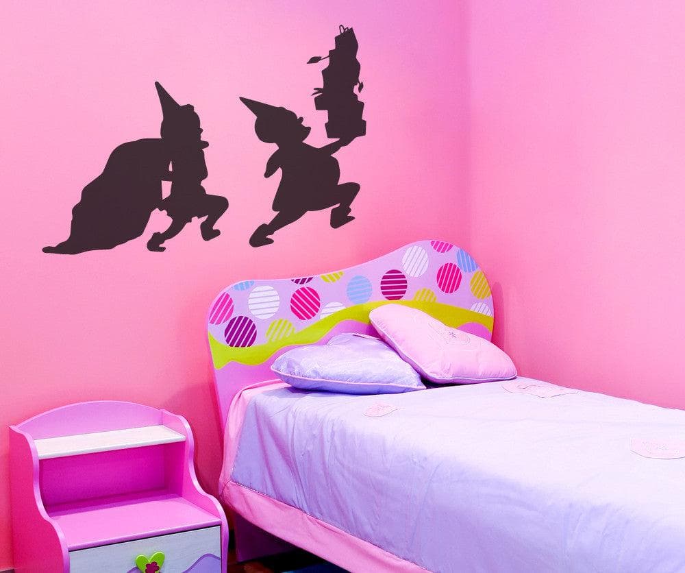 Elves at Work Vinyl Wall Decal Sticker - Removable Home Decor for Kids Room, Nursery, Office (Design #OS_MB770) - Perfect for Christmas, Holidays & Seasonal Decorations