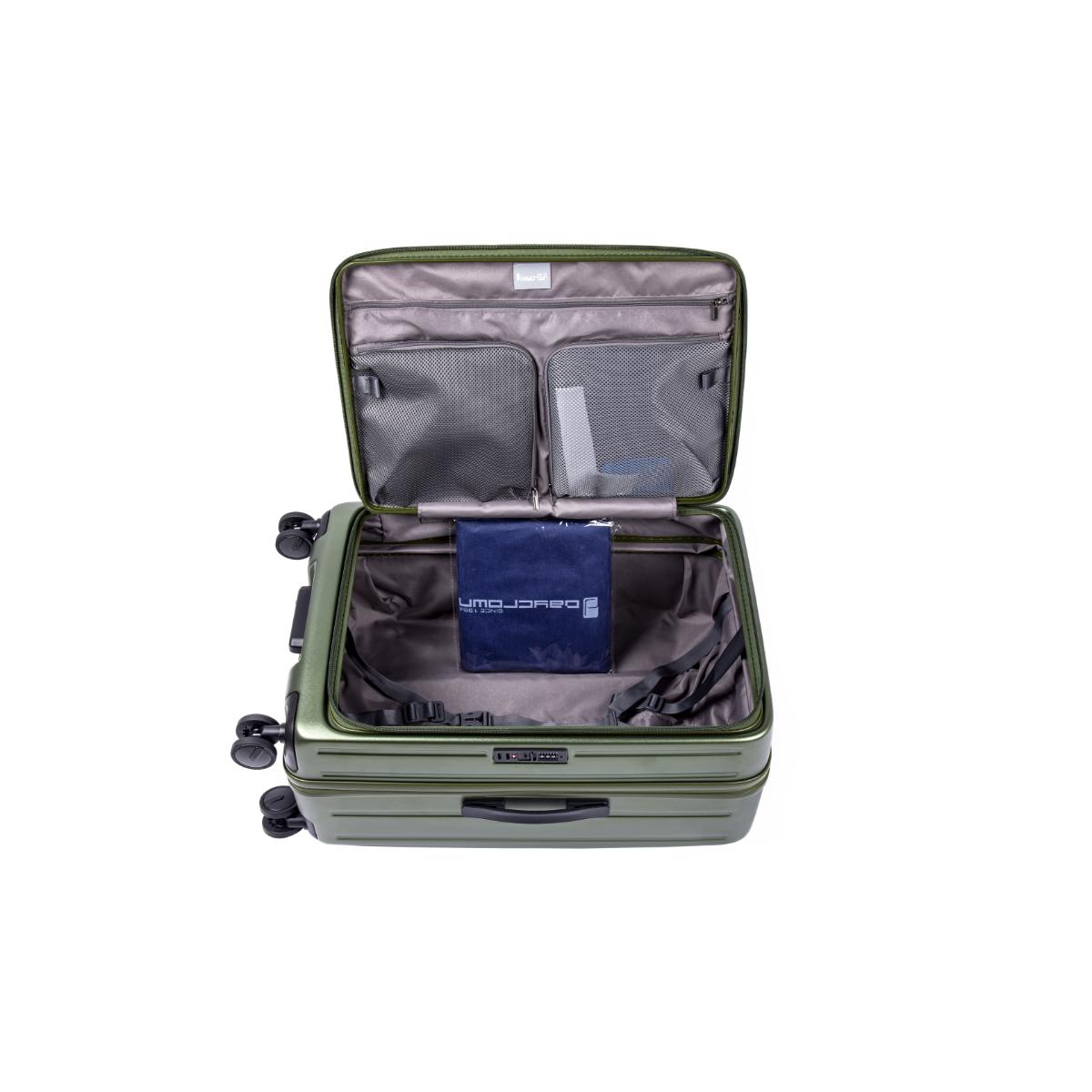 Daycrown 8528 Expandable Carry-On Luggage with Hinomoto Silent Wheels - Lightweight Spinner Suitcase for Travel, Business & Vacation - TSA Lock & Front Opening Design
