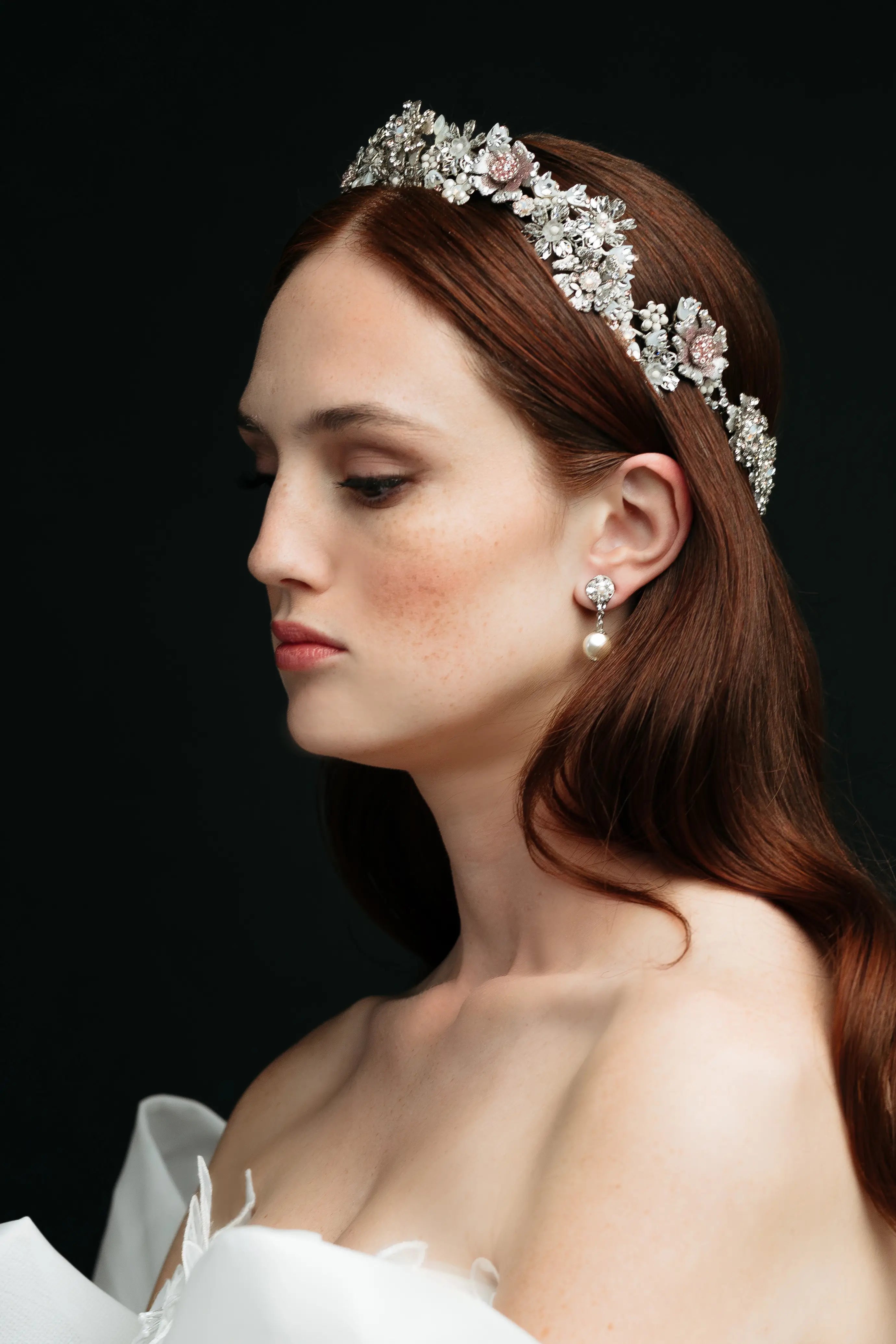 Bliss Crown - Elegant Floral Hair Vine Headband for Women, Perfect for Weddings, Prom, Parties & Special Occasions