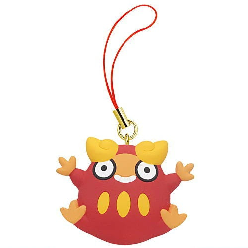 Pokemon Fire Type Plush Keychain - 1 Inch Cute Mascot Charm by Takara Tomy | Perfect for Backpacks, Key Rings & Gift Giving for Anime Fans