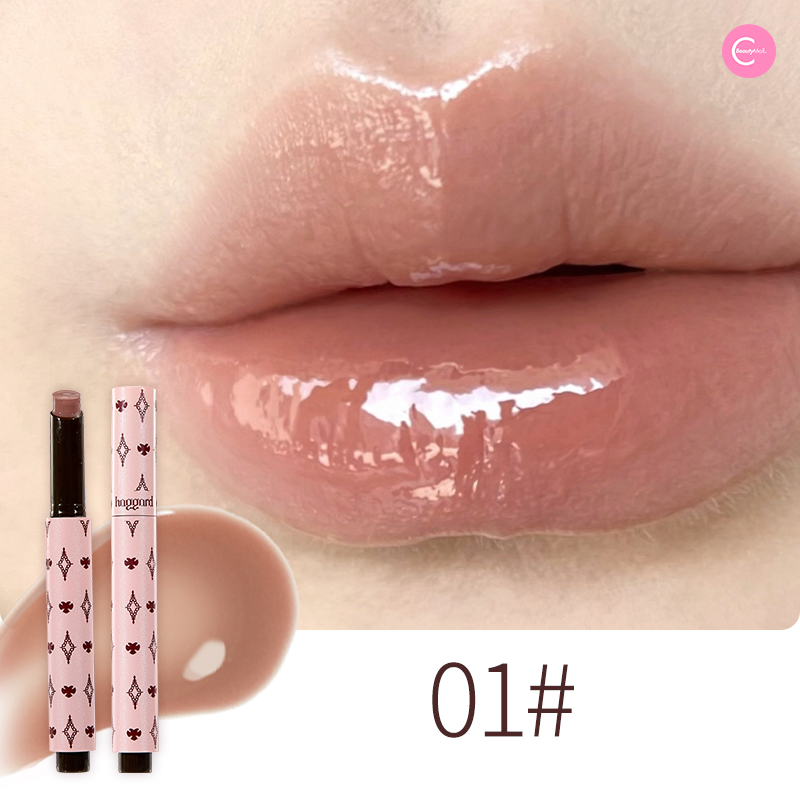 Haggard 3D High Gloss Solid Lip Jelly - Long Lasting Hydrating Lip Balm for Moisturizing & Plumping - Perfect for Daily Wear, Night Out, and Makeup Looks