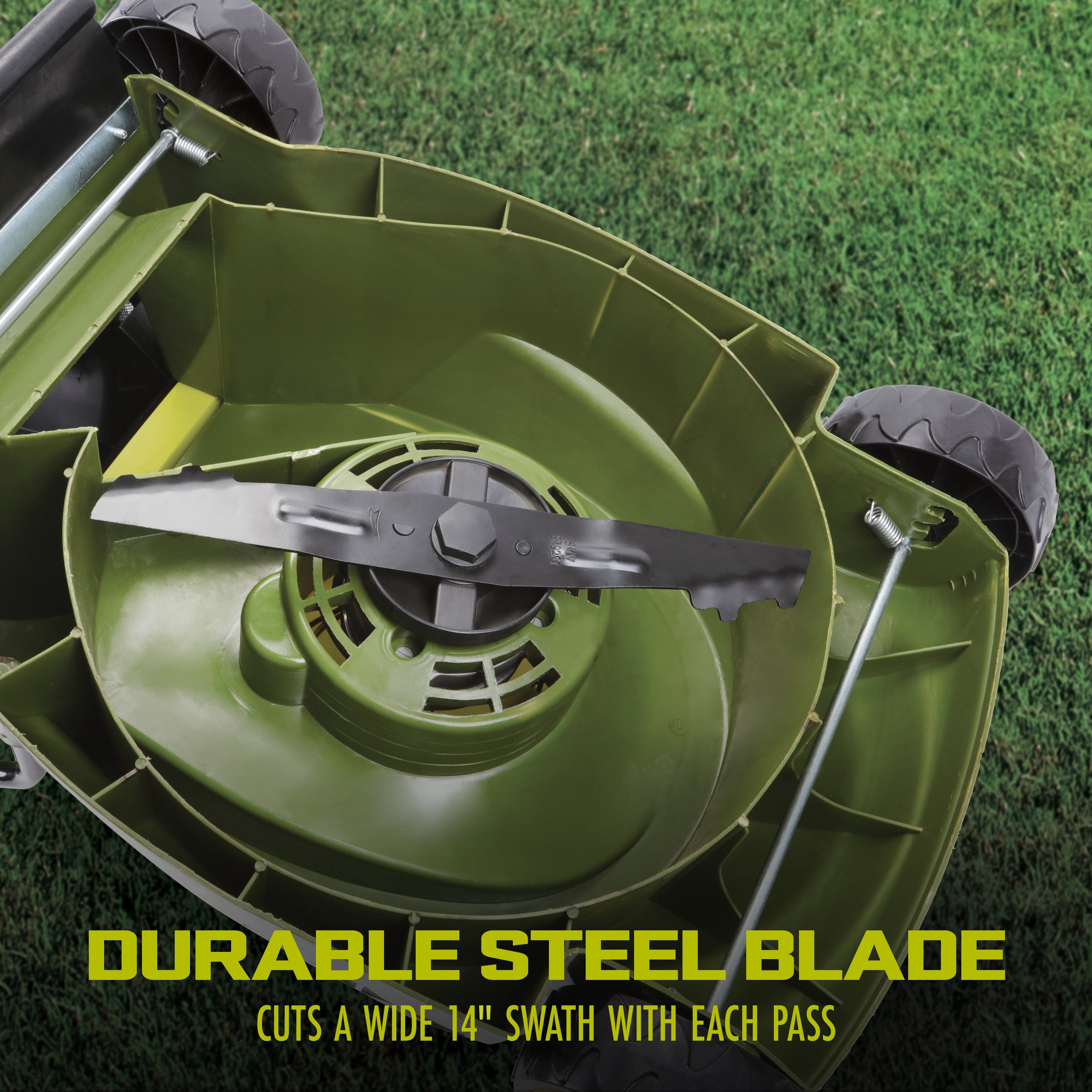 Sun Joe MJ401C PRO 28V Cordless Push Lawn Mower - 14 Inch Cutting Width with Discharge Chute | Lightweight Battery Powered Lawn Mower for Small to Medium Yards | Perfect for Residential Lawn Care and Backyard Maintenance