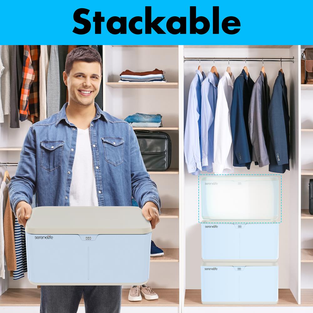 8 Gallon Locking Storage Bin with Lid - Heavy Duty Plastic Storage Container for Organizing Home, Office, Garage - Secure Stackable Design for Toys, Clothes, Tools & More
