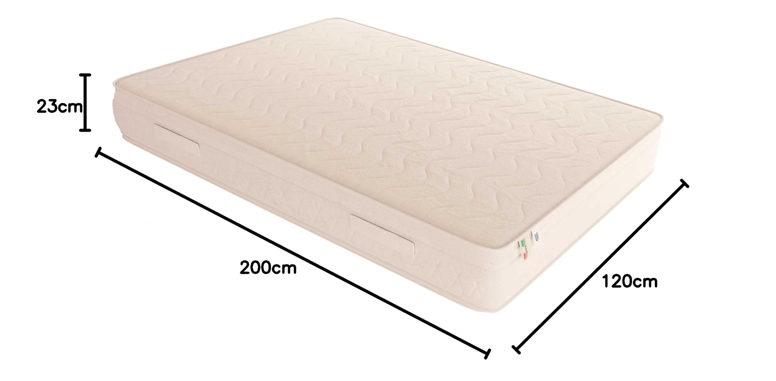 Baldiflex Memory Foam Mattress 47x79x9 Inches - Hypoallergenic & Dust Mite Resistant Queen Size Mattress for Back Pain Relief - Perfect for Bedroom, Guest Room & Dorm Use