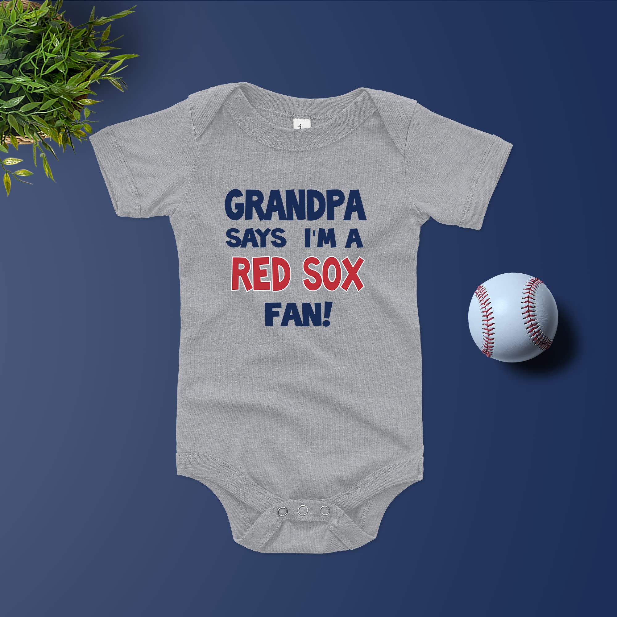 Red Sox Fan Baby Bodysuit - Cute Baseball Onesie for Newborns & Infants - Perfect for Game Day, Family Photos & Boston Pride