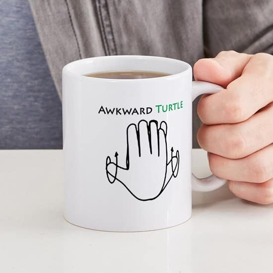 Awkward Turtle Ceramic Coffee Mug 11 oz (325 ml) - Funny Novelty Gift for Office, Home & College Use | Perfect for Tea, Hot Chocolate & Coffee Lovers