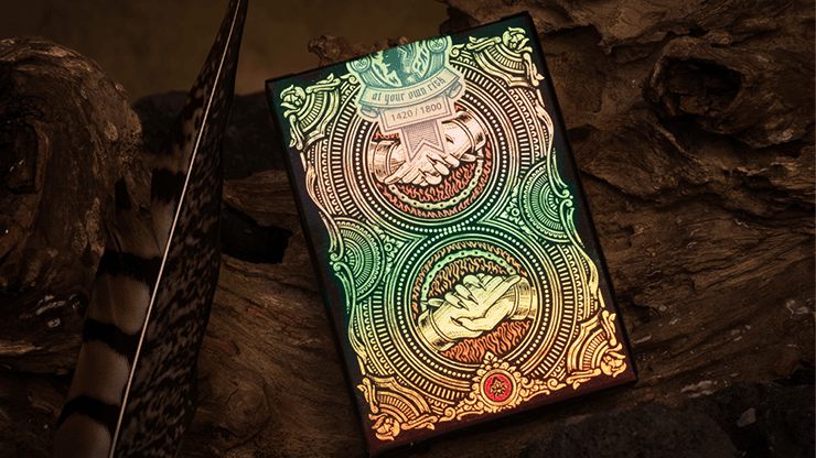 Deal with the Devil Golden Contract UV Foiled Edition - Collectible Trading Card Game Accessory for Magic & Fantasy Themed Game Nights