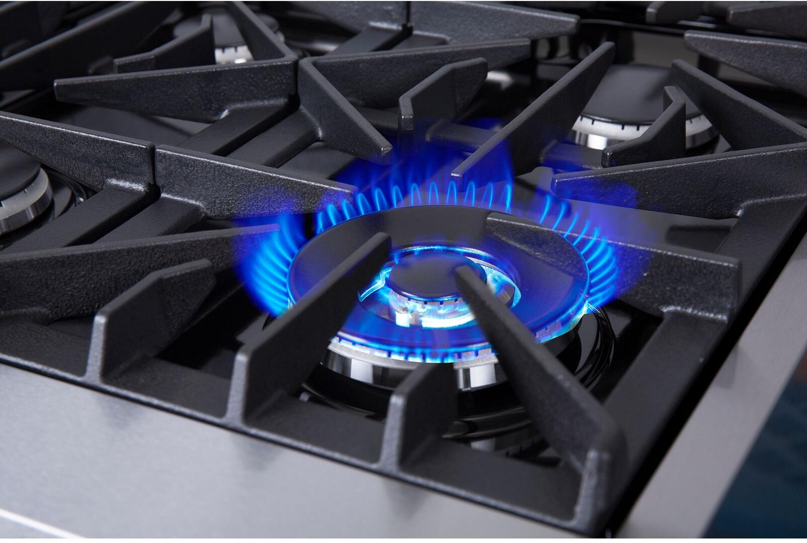 Forno Lseo 36 Inch 6 Burner Gas Range with Griddle - Stainless Steel Professional Stove for Home Kitchen - Model FCTGS5737 36 - Perfect for Cooking, Grilling, and Large Family Meals