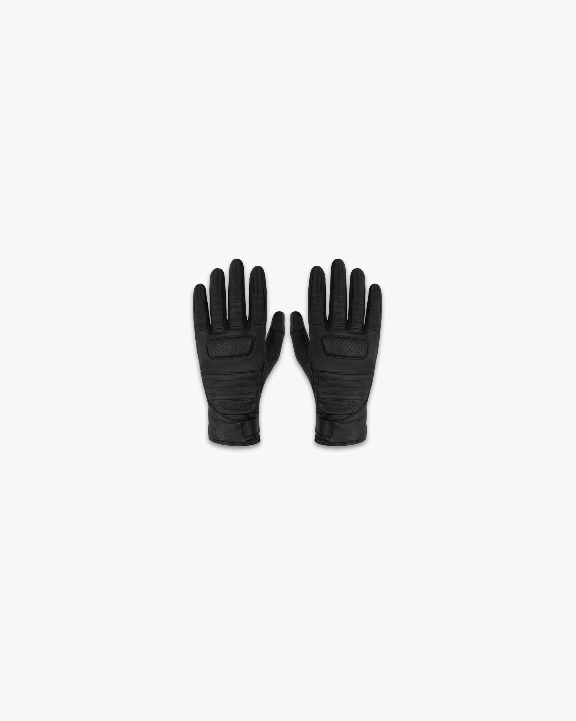 Premium Black Leather Motorcycle Gloves for Men & Women - Durable Riding Gloves for Bikers - Ideal for Cruising, Touring & Racing