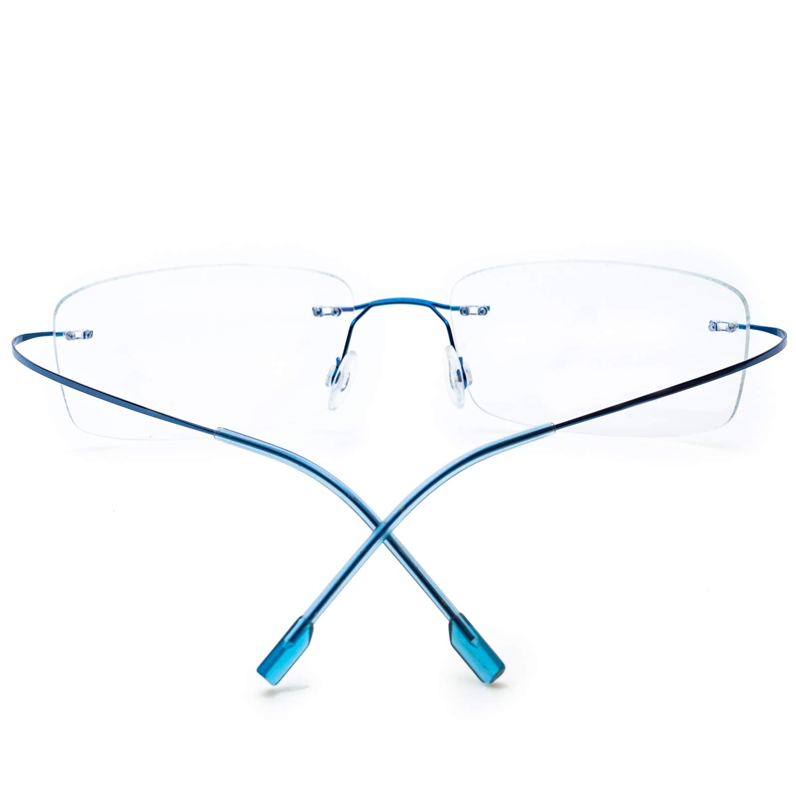 Titanium Bifocal Reading Glasses - Rimless for Women & Men | Home & Office Use