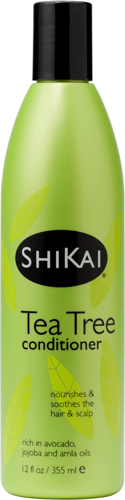 Shikai Natural Tea Tree Hair Conditioner for Dry Scalp - 12 Oz | Soothing & Hydrating Formula for Itchy Scalp & Dandruff | Vegan & Cruelty-Free Hair Care Product for Men & Women