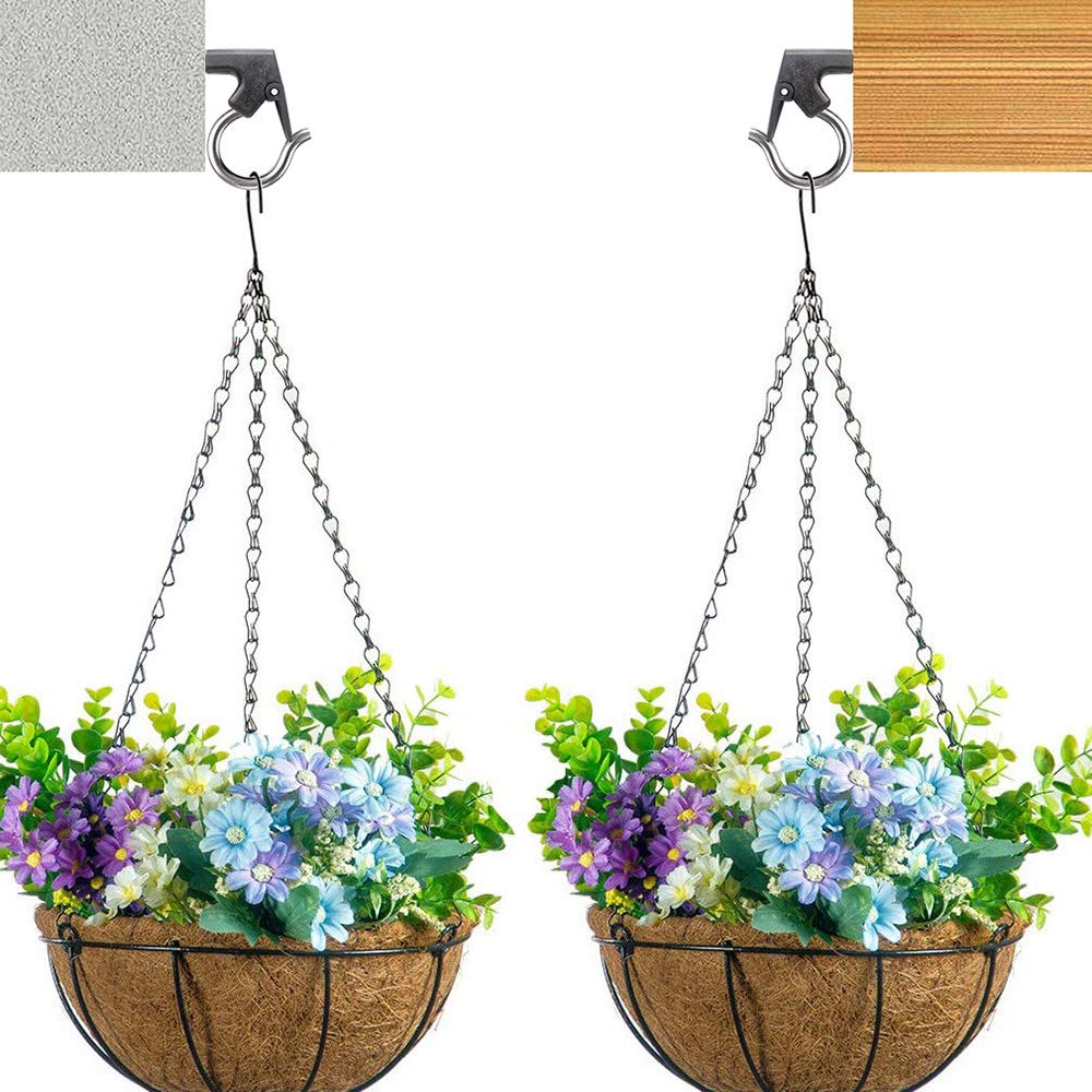 SELEWARE 8-Pack Heavy Duty Windproof Wall Plant Bracket - 3