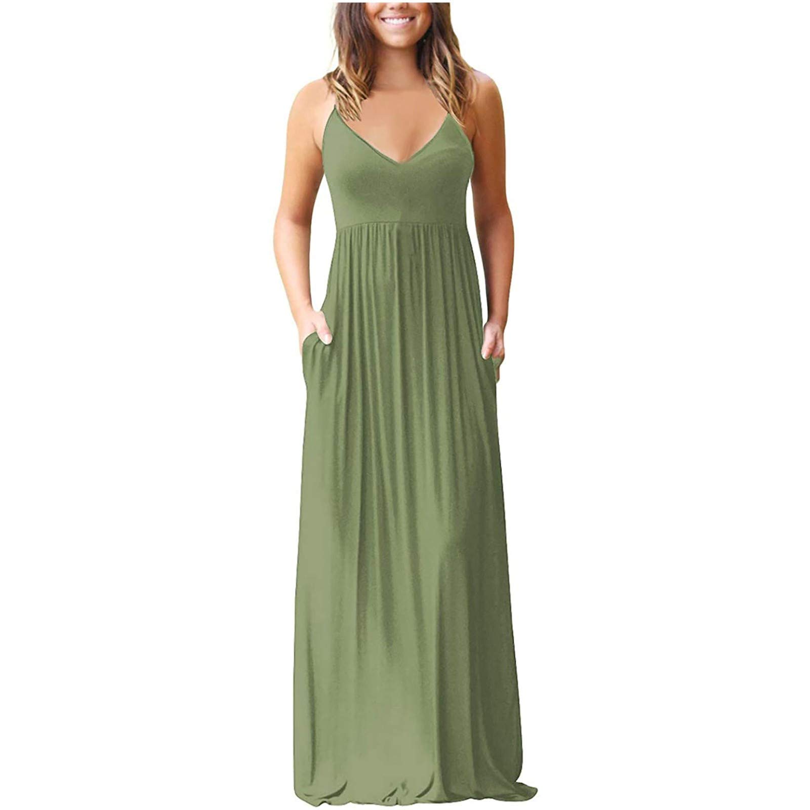 Women's Summer Casual Strappy Maxi Dress - Sexy Beach Party Sundress for Women | Perfect for Vacations, Poolside Lounging & Outdoor Events