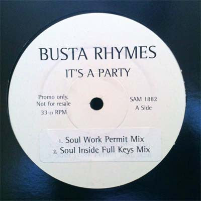 Busta Rhymes - It's A Party (Elektra SAM 1882) - Classic Hip Hop Vinyl Record for DJs & Music Collectors - Perfect for Parties, Gifts & Vintage Music Enthusiasts
