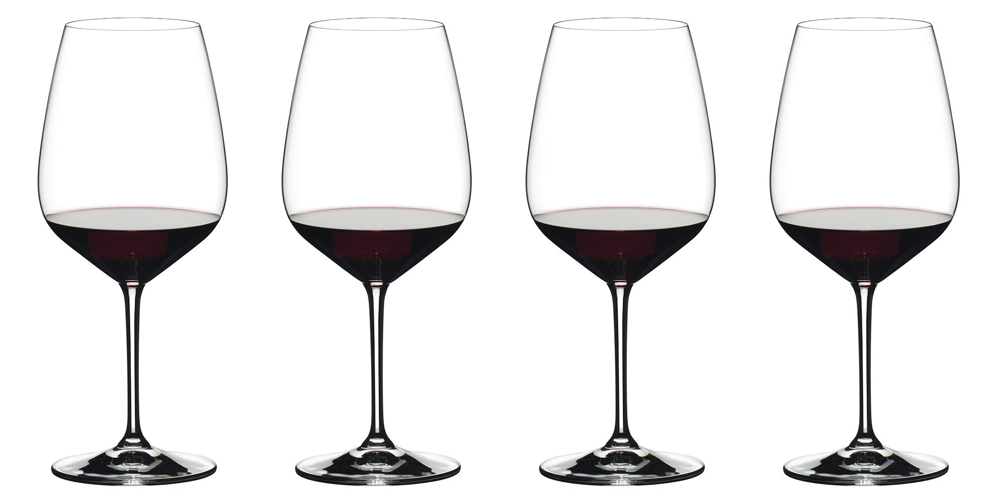 Riedel Exclusive Vinum Extreme Set of 4 Red Wine Glasses - 800 Ounce - Perfect for Cabernet & Bordeaux - Elegant Stemware for Fine Dining & Wine Tasting Parties
