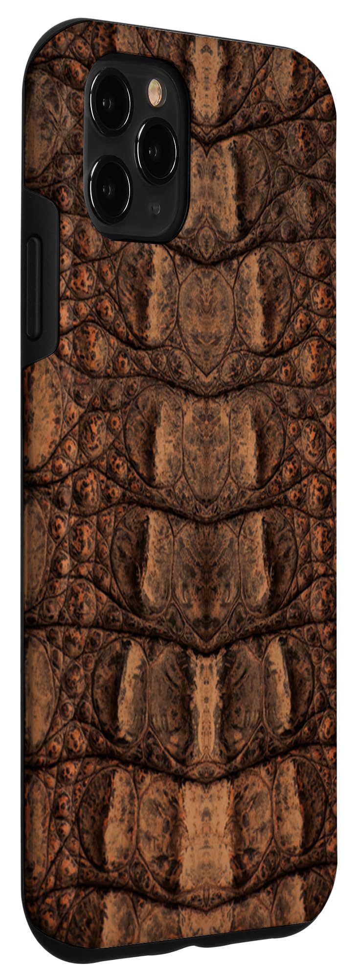 Premium Brown Crocodile Leather Case for iPhone 11 Pro Max - Luxury Protective Cover with Slim Fit Design | Perfect for Business, Travel & Everyday Use