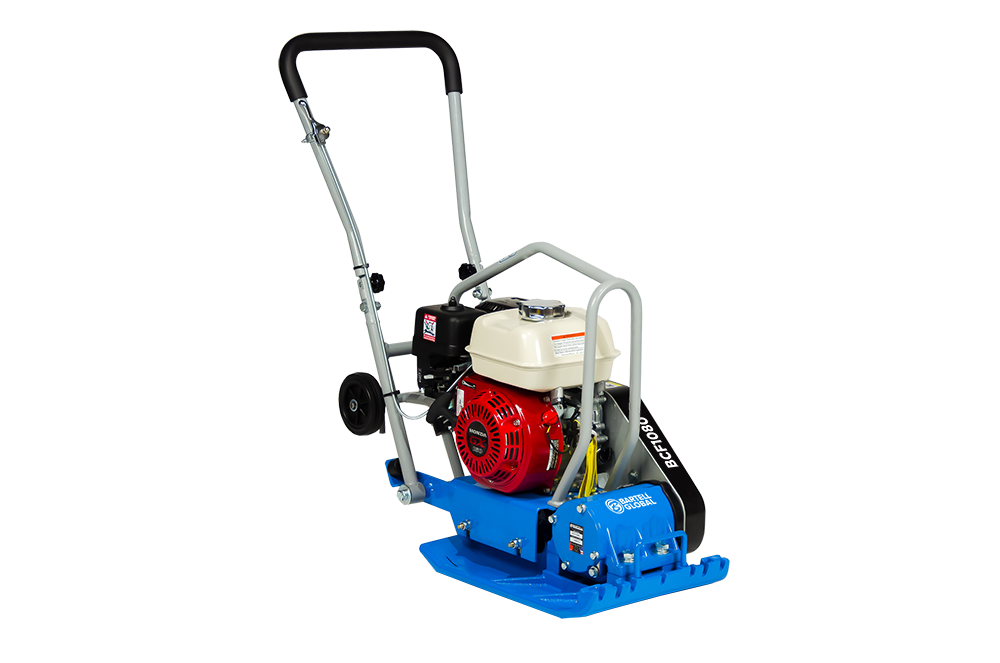 Bartell BCF1080 Forward Plate Compactor - Heavy Duty Construction Compaction Equipment for Driveways, Landscaping & Asphalt Repair