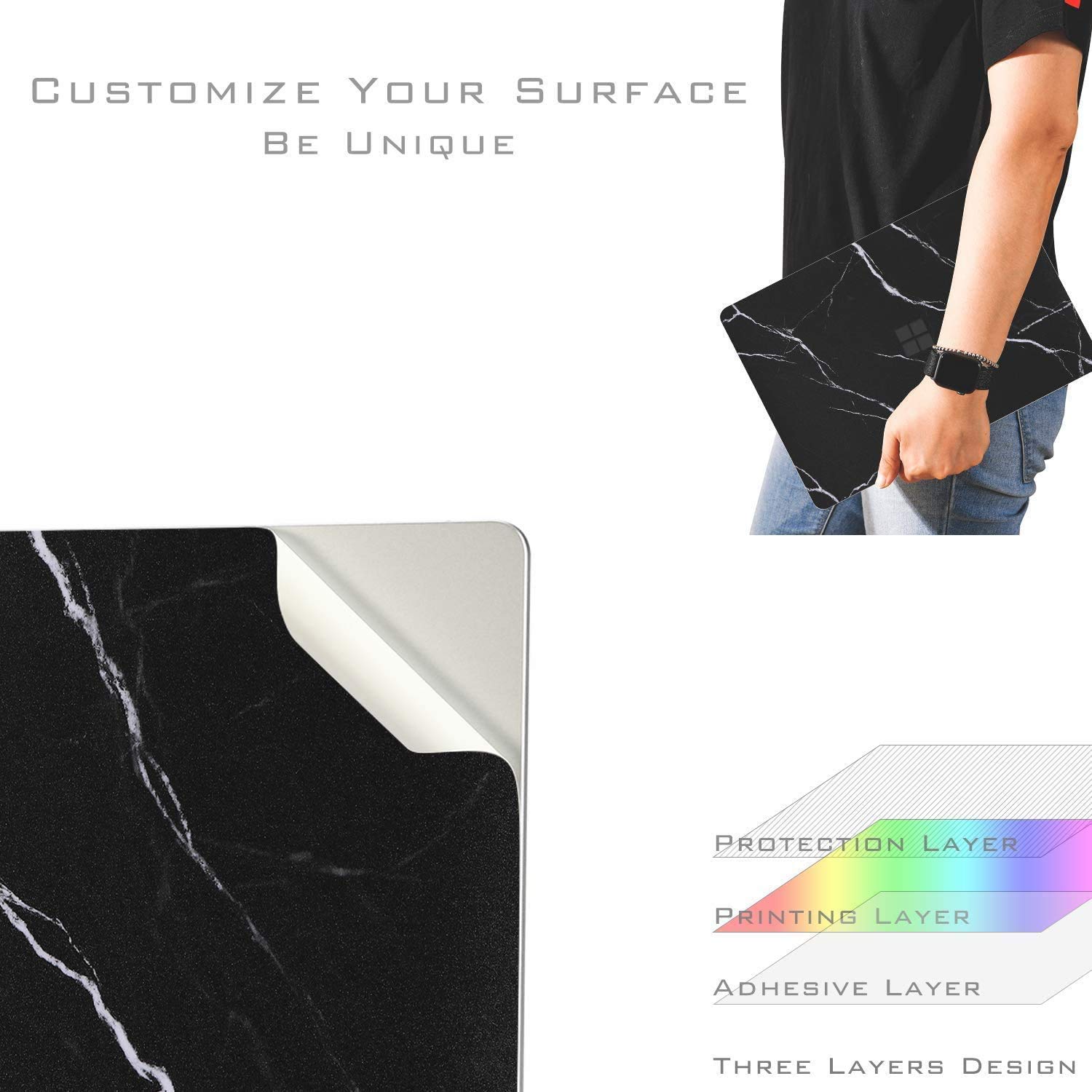 Premium Vinyl Skin Decal Sticker for Microsoft Surface Laptop Go 3/2/12.4