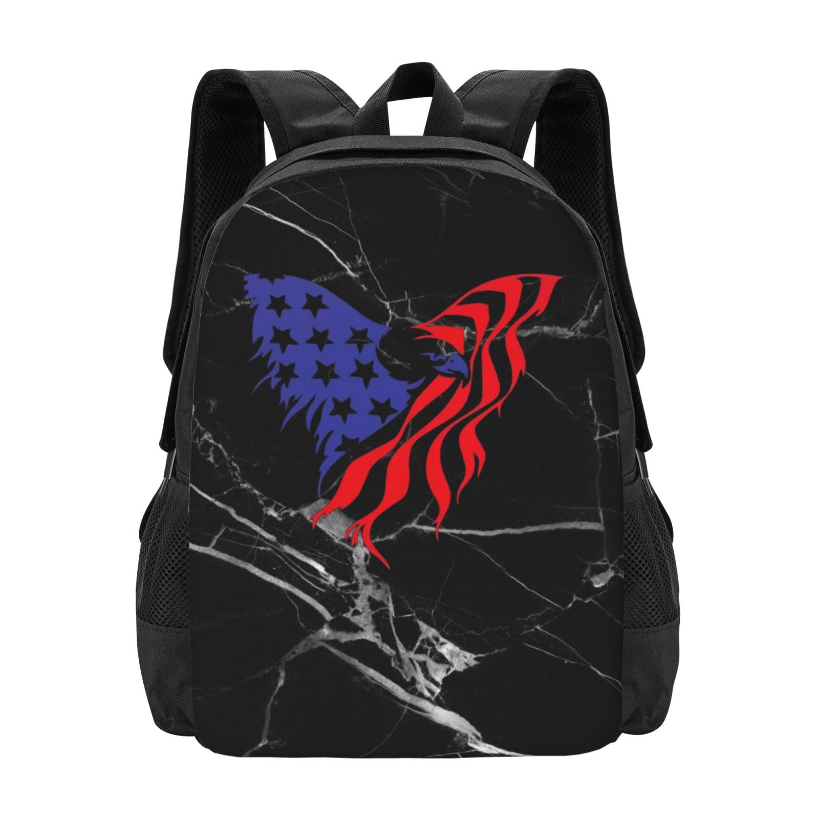 Suriohl Eagle Backpack - American Flag Laptop Bag for Gym, School & Travel