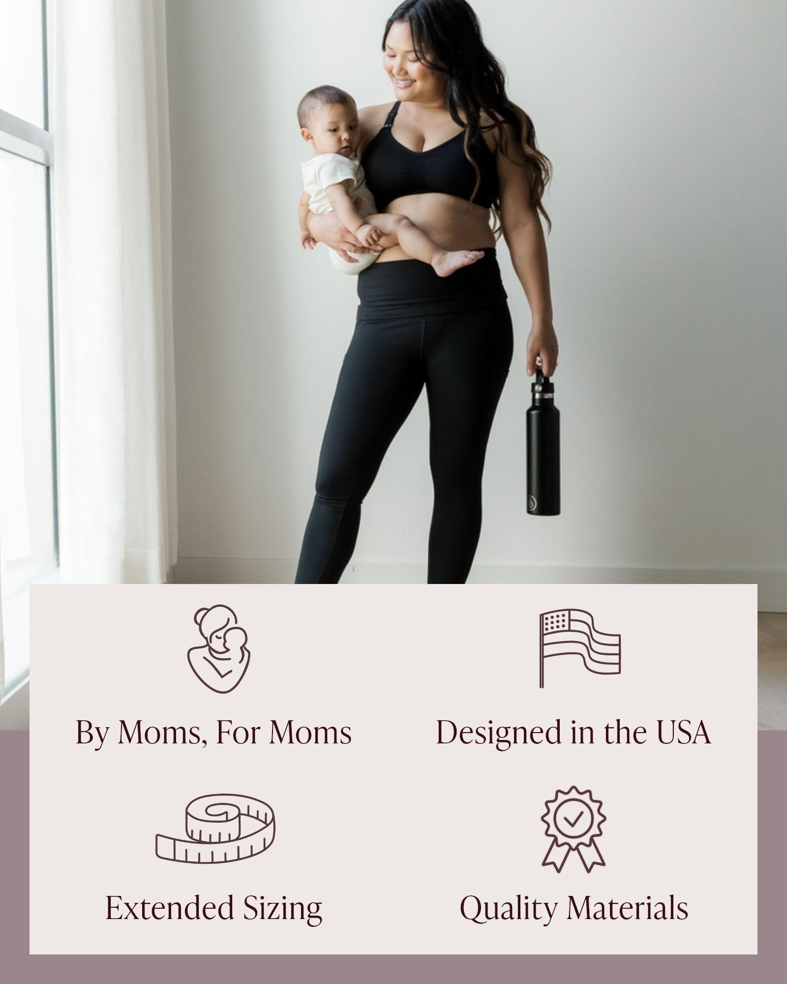 Kindred Bravely Louisa Ultra High-Waisted Maternity Leggings for Pregnancy - Comfortable Over The Bump Support for Workouts, Yoga & Everyday Wear