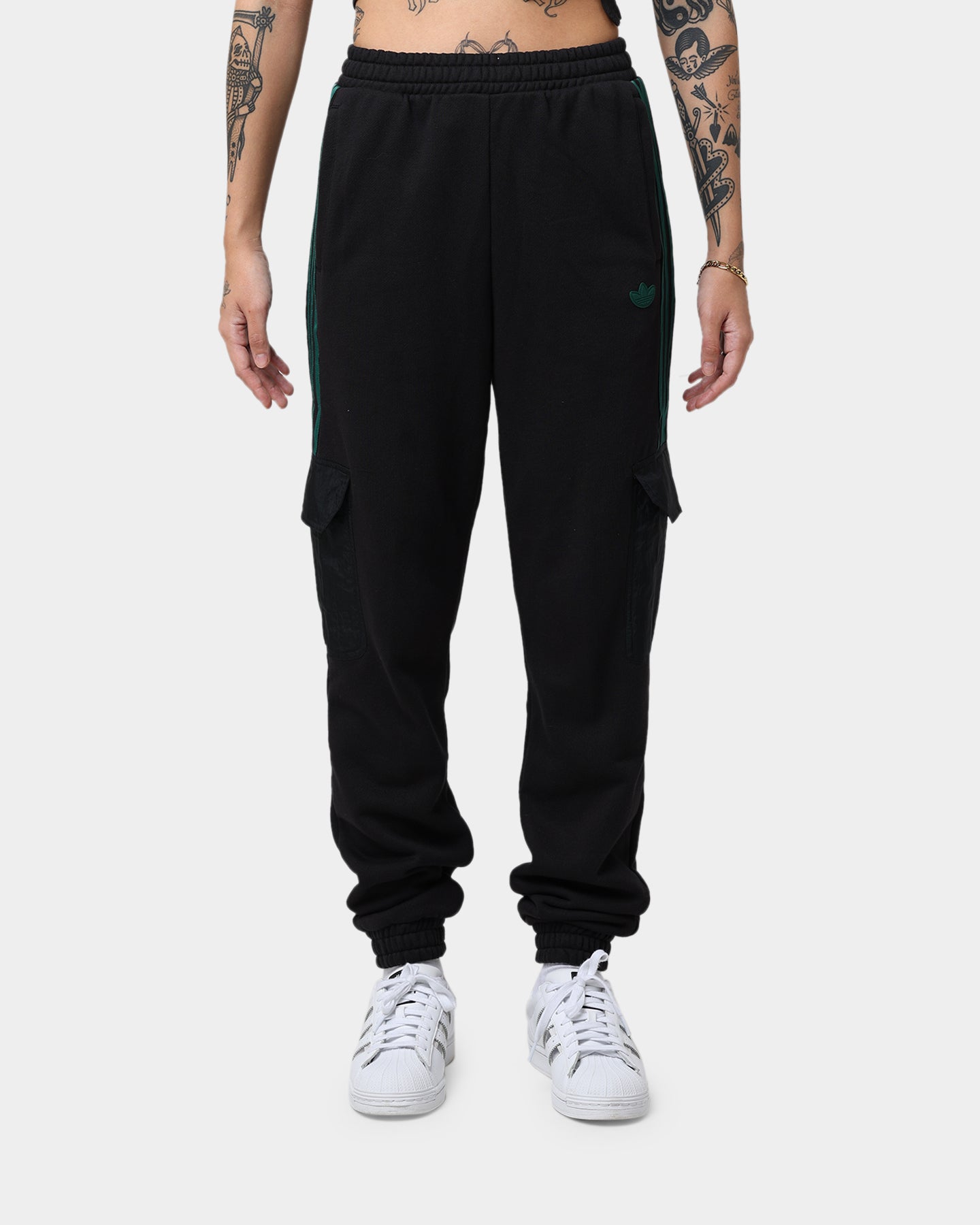 Adidas Women's Cargo Pants - Black Athletic Joggers for Running, Hiking & Streetwear Fashion | Comfortable Workout Pants with Pockets