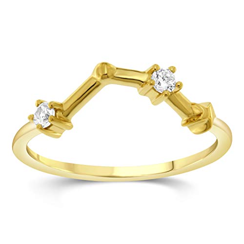AQUARIUS - Yellow Gold Over Sterling Silver