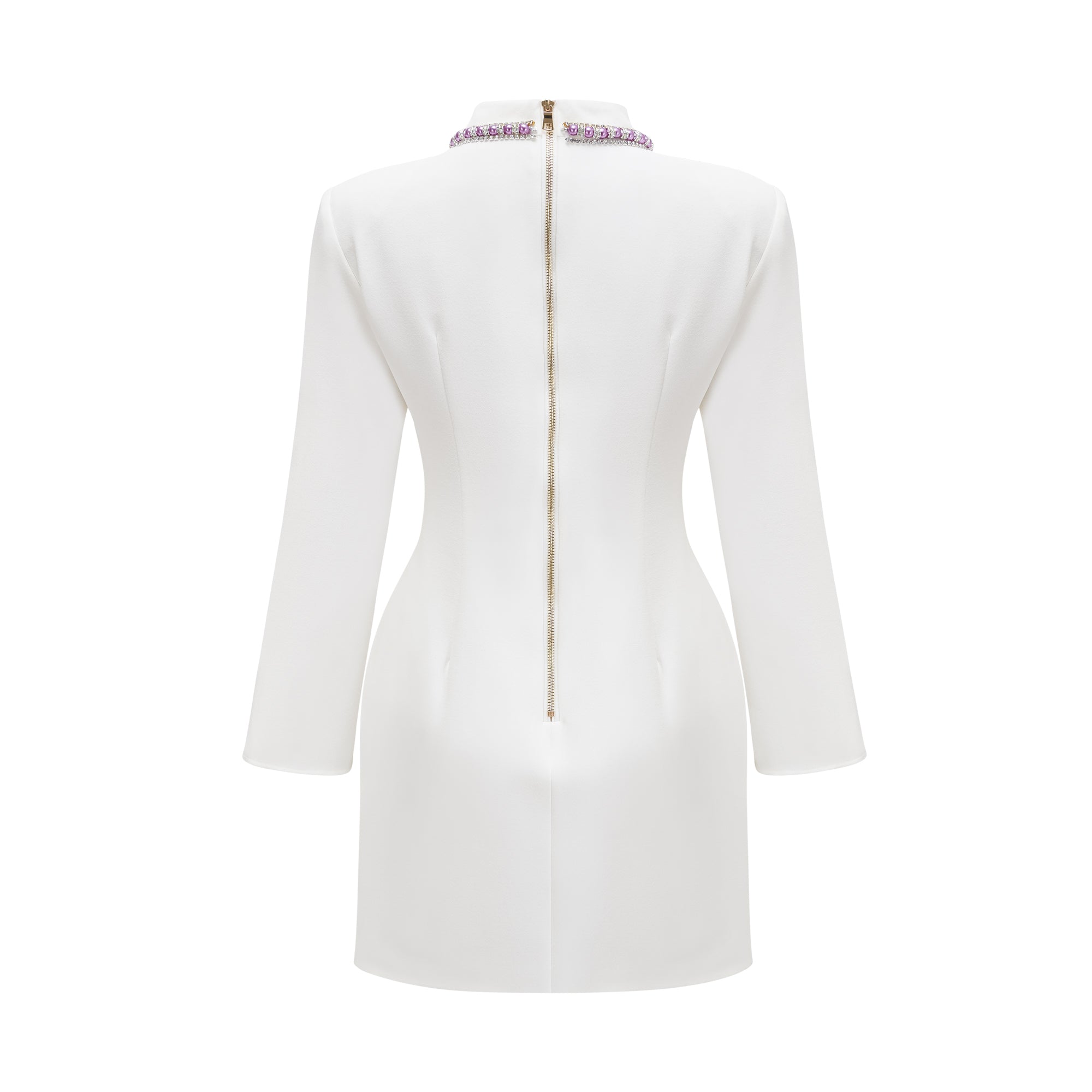Claretta Split Cuffs Embellished Dress for Women - Elegant Evening Gown for Parties, Weddings & Special Occasions